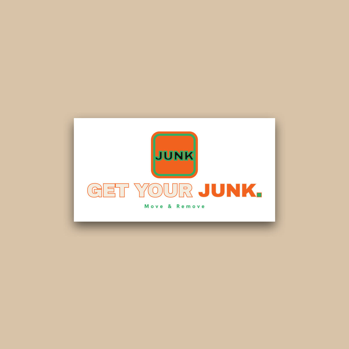Get Your Junk die-cut sticker