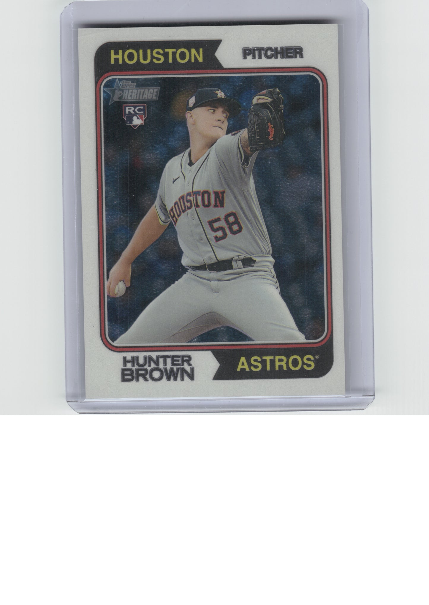 2023 Topps Heritage #316 Hunter Brown Chrome #/999