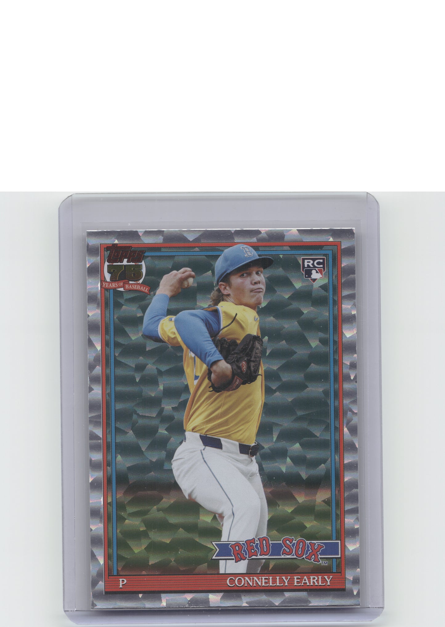 #91B2-27 Connelly Early 1991 Topps Baseball 35th Anniversary Crackle Foil