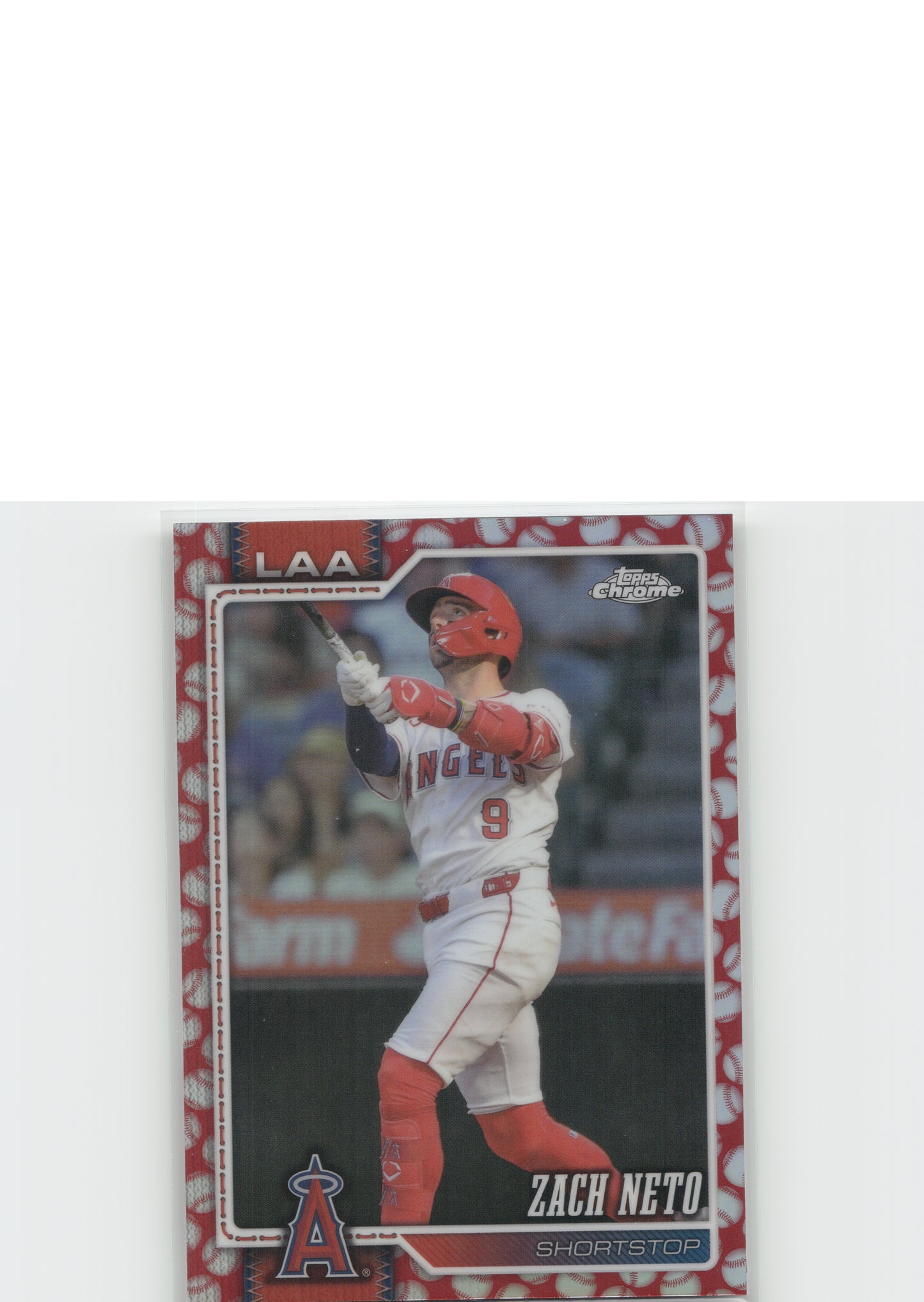 2026 Topps Chrome #77 Zach Neto Baseball Seams Refractors