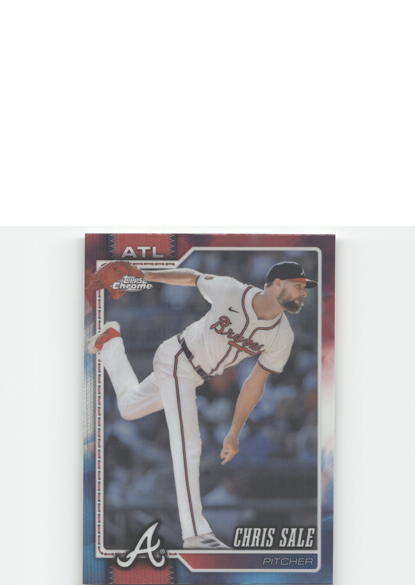 2026 Topps Chrome #296 Chris Sale Red White and Blue Refractors