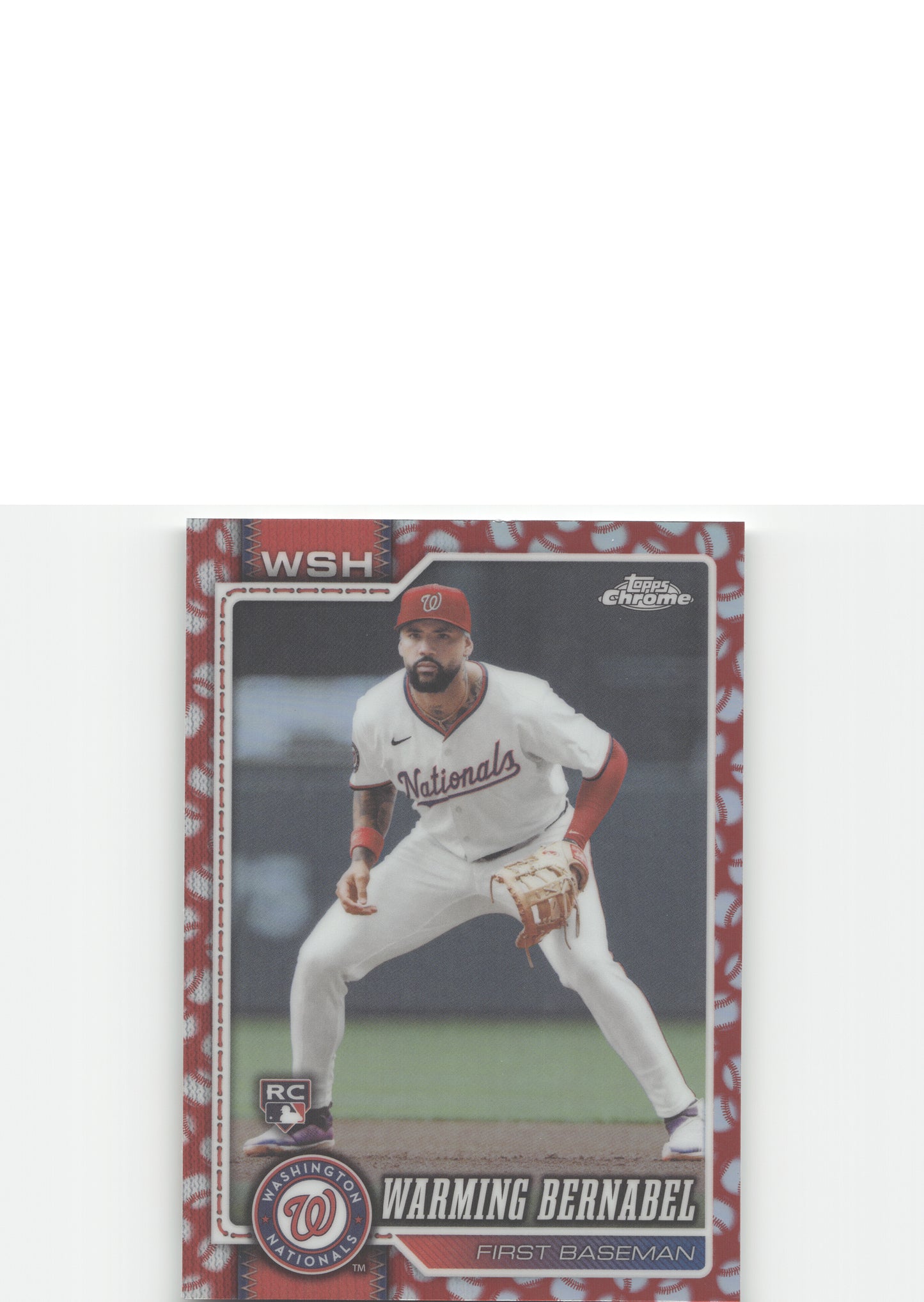 2026 Topps Chrome #247 Warming Bernabel Baseball Seams Refractors