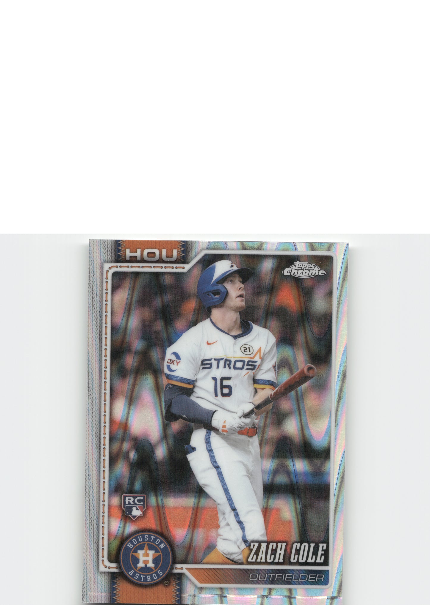 2026 Topps Chrome #107 Zach Cole Raywave Refractors