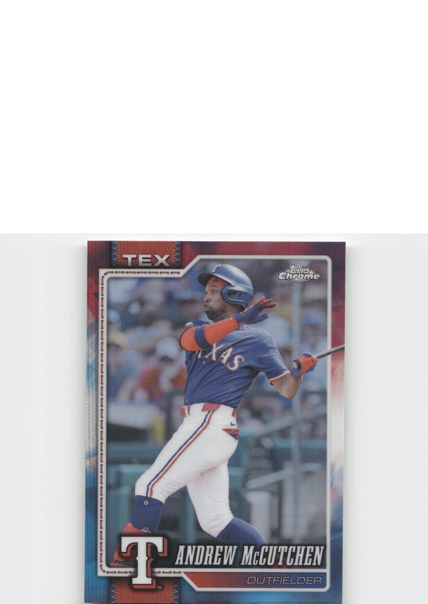 2026 Topps Chrome #214 Andrew McCutchen Red White and Blue Refractors