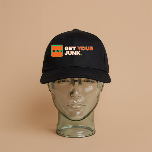 Get Your Junk Cap, black, front