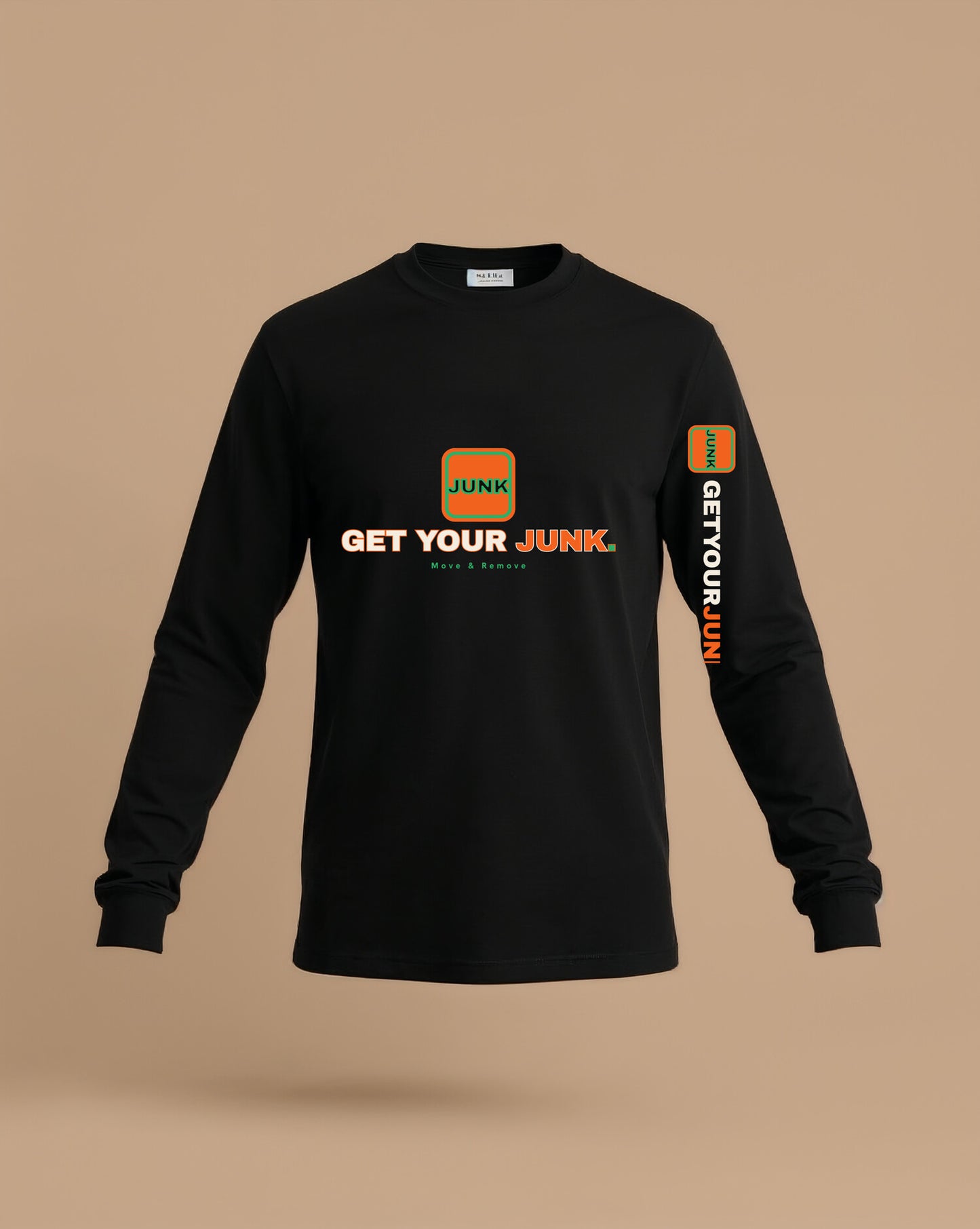 Get Your Junk Long-Sleeve, front and sleeve