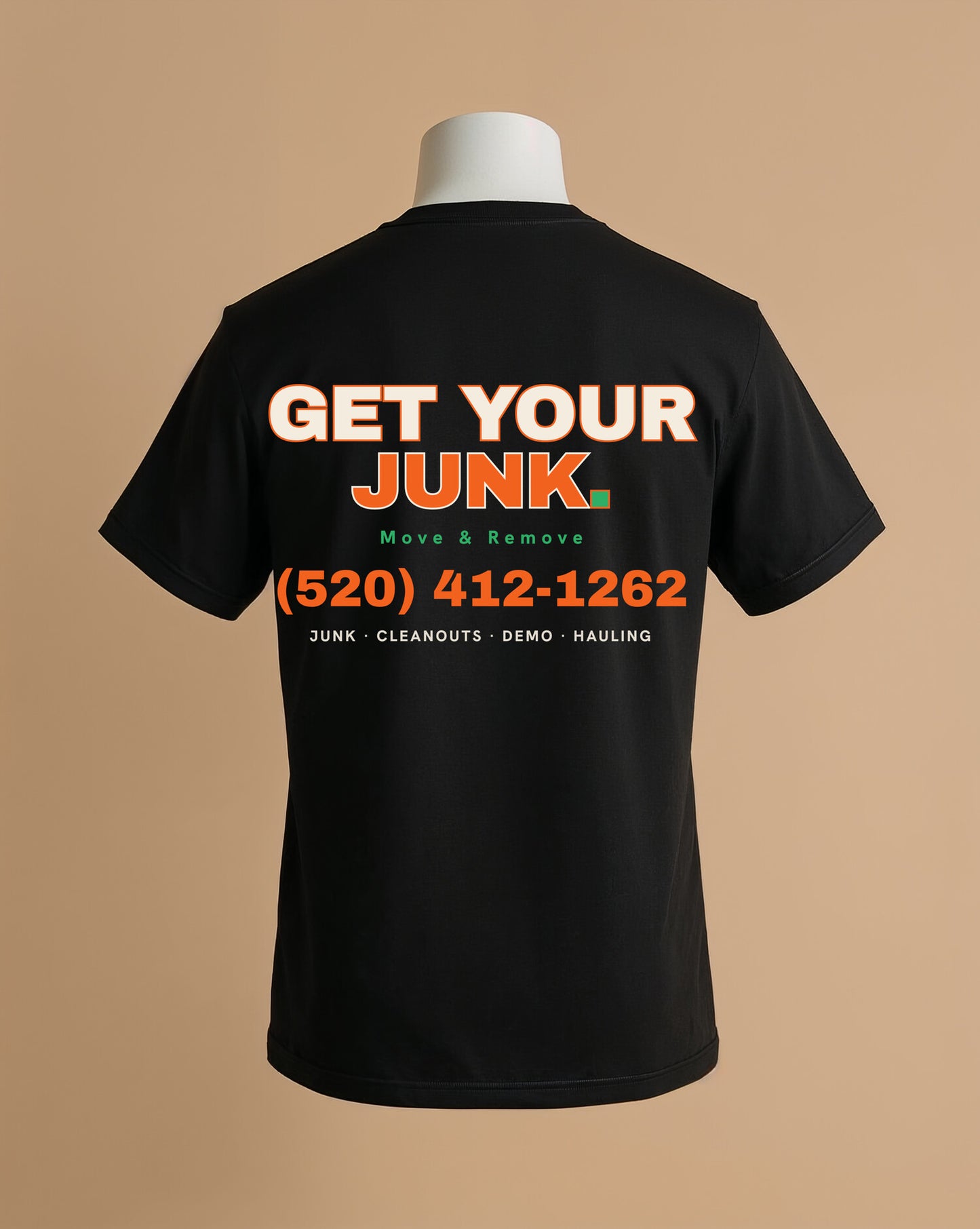 Get Your Junk Tee, back billboard